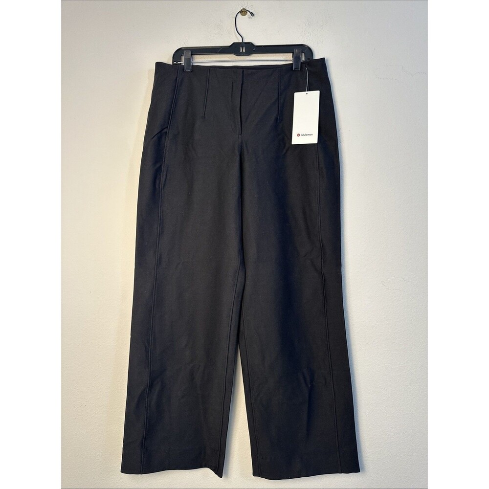 Lululemon Utilitech Relaxed-Fit Mid-Rise Trouser Size 12 Black NWT